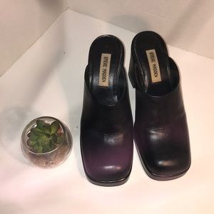 Vtg Steve Madden chunky heeled miles/slides Sz.8